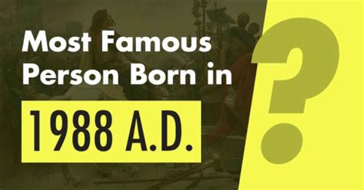 Famous People Born in 1988