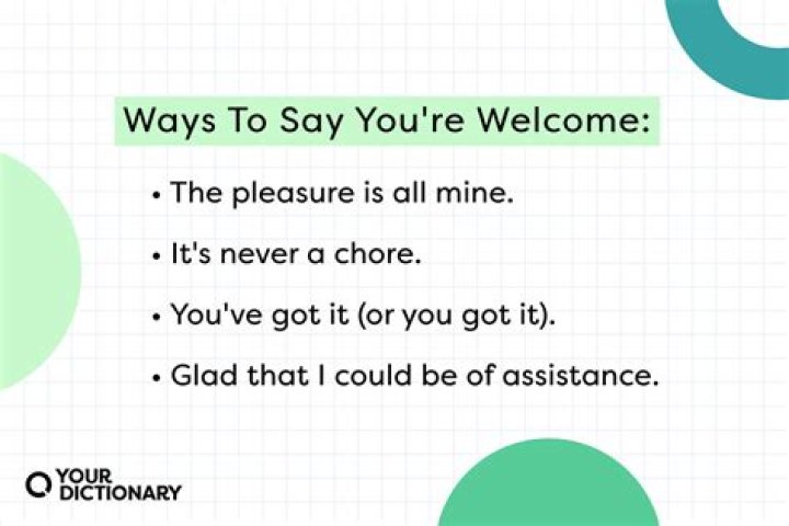 Is it correct to say you are welcome? – Celebrity